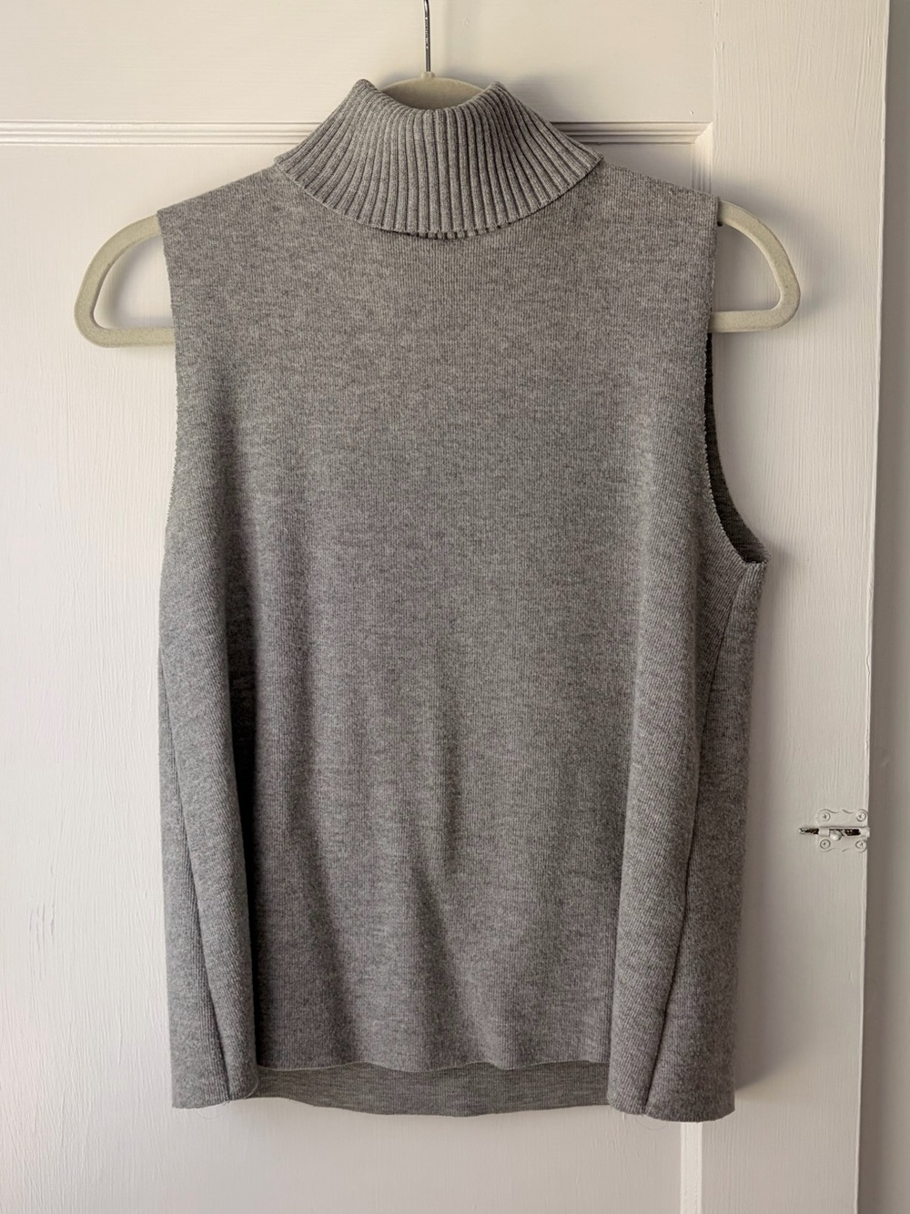 Zara Light Gray Ribbed Turtleneck Sweater